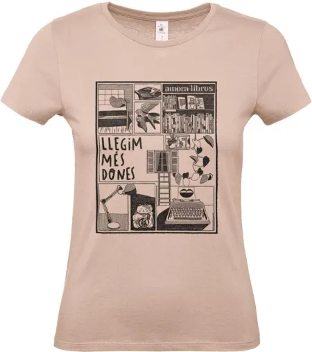 Samarreta Llegim Més Dones - Rosa - Talla S