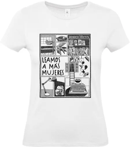 Camiseta Leamos a Más Mujeres - Blanco - Talla L